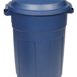 Rubbermaid Roughneck 32 gal Blue Plastic Garbage Can Lid Included