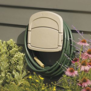 Suncast Hose Hangout 150 ft. Taupe Wall Mounted Hose Hanger
