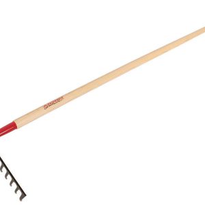 Razor-Back 67.25 in. 16 Tine Steel Level Rake Wood Handle