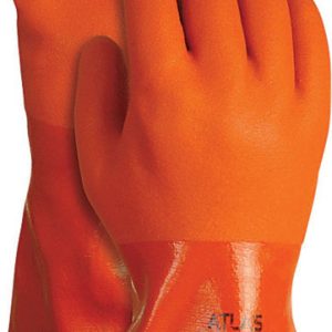 Atlas Unisex Indoor/Outdoor Coated Work Gloves Orange L 1 pair