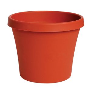 Bloem TerraPot 9 in. H X 10 in. D Resin Planter Terracotta Clay