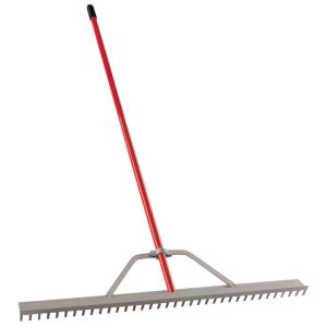 Corona 66 in. 36 Tine Aluminum Landscape Rake Aluminum Handle