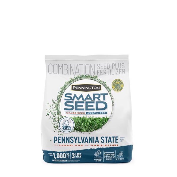 Pennington Smart Seed Pennsylvania State Mixed Sun or Shade Grass Seed and Fertilizer 3 lb