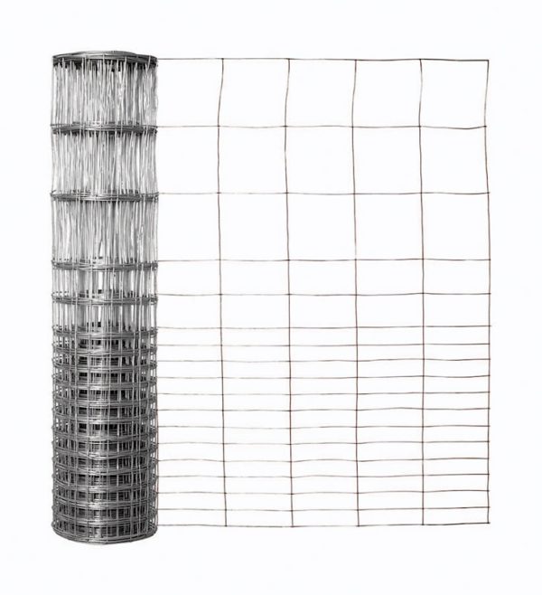 Garden Craft 28 in. H X 50 ft. L Steel Garden Fence Silver