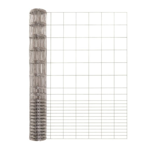 Garden Craft 40 in. H X 50 ft. L Galvanized Steel Garden Fence Silver