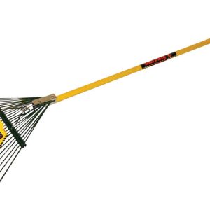 Seymour S500 Industrial 65 in. 24 Tine Steel Leaf Rake Aluminum Handle