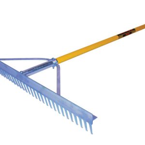 Structron S600 Power 67 in. 36 Tine Aluminum Landscape Rake Fiberglass Handle
