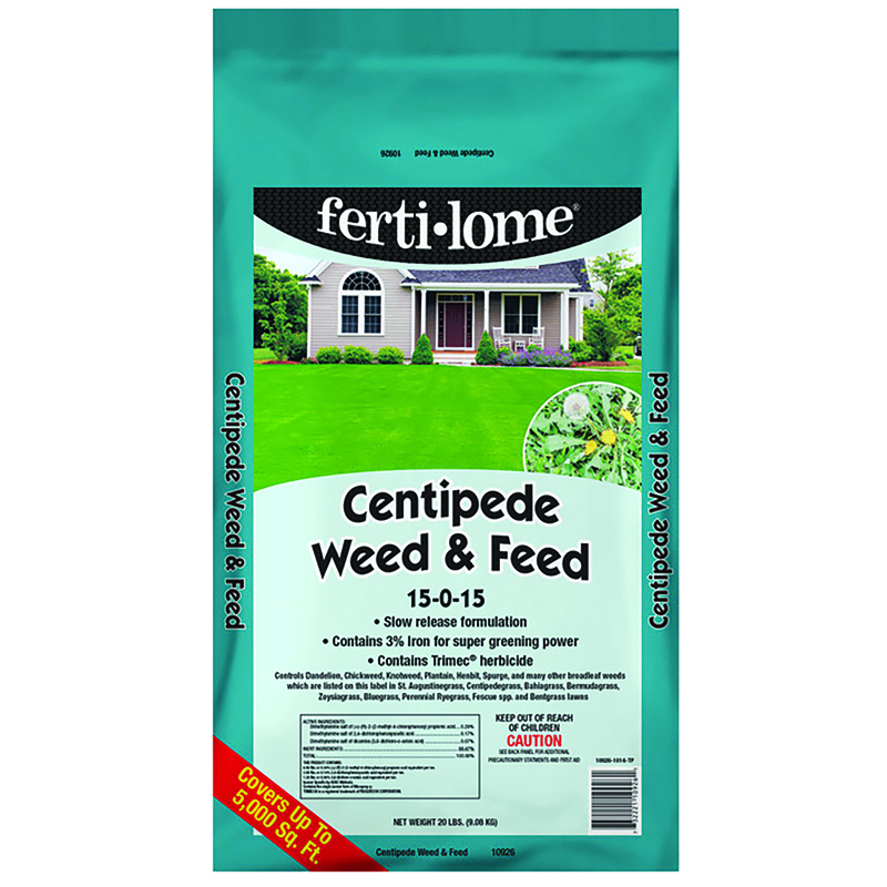 Ferti-Lome Weed & Feed Lawn Fertilizer For Centipede Grass 5000 sq ft ...