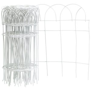 Panacea 240 in. L X 14 in. H PVC White Scroll Garden Edging
