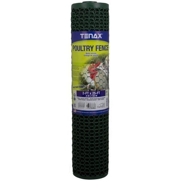 Tenax 3/4 in. X 2 ft. H X 25 ft. L Plastic Poultry Fence