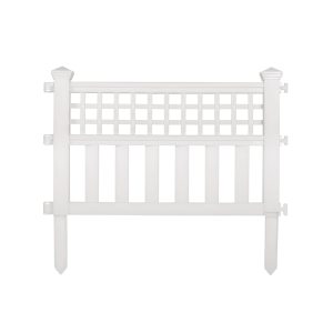 Suncast 24 ft. L X 20.5 in. H Resin White Garden Fence