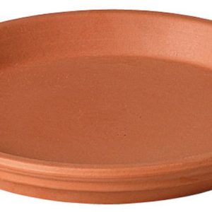 Deroma 6 in. D Clay Traditional Plant Saucer Terracotta