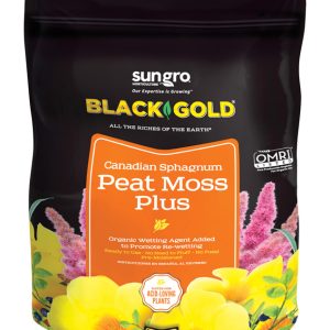 Black Gold Plus Organic Canadian Sphagnum Peat Moss 8 qt