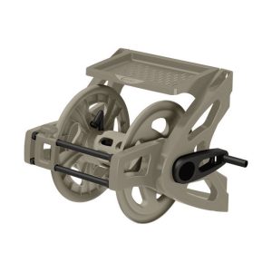 Suncast Slide Trak 175 ft. Taupe Retractable Wall Mounted Hose Reel