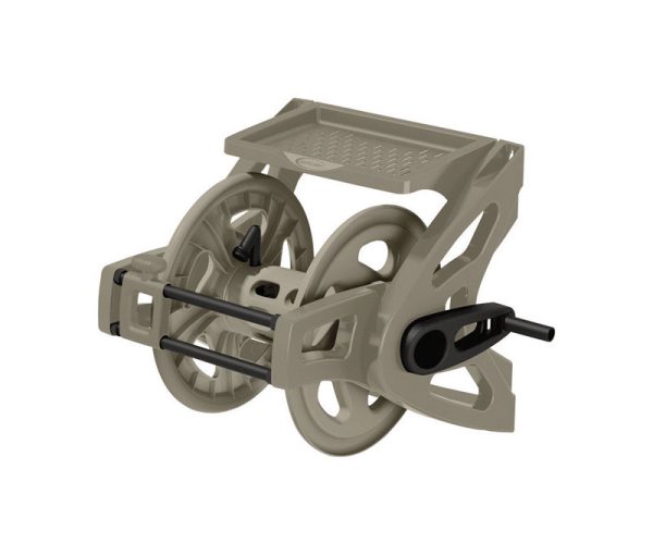 Suncast Slide Trak 175 ft. Taupe Retractable Wall Mounted Hose Reel