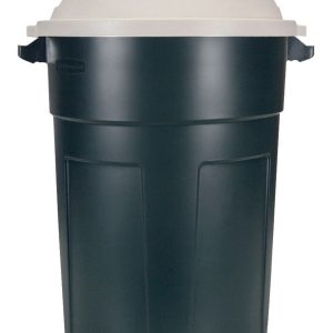 Rubbermaid Roughneck 32 gal Green Plastic Garbage Can Lid Included