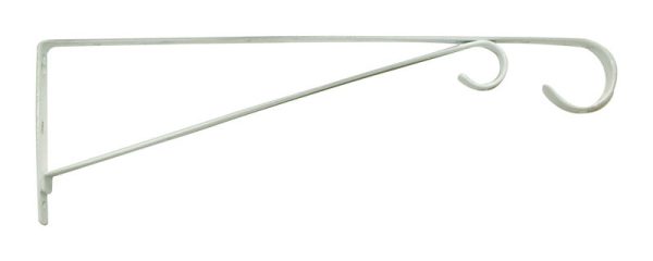 Panacea White Steel 15 in. H Straight w/Loop Plant Hook