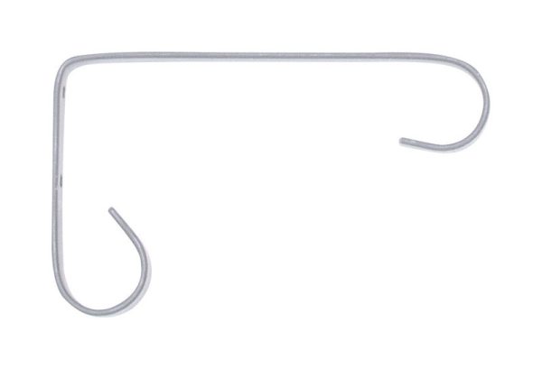 Panacea White Steel 6 in. H Basic Plant Hook