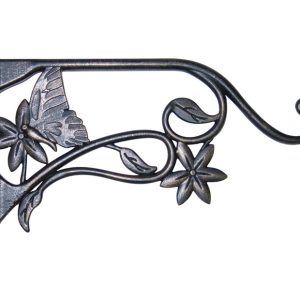 Panacea Bronze Steel 9 in. H Butterfly Plant Hook