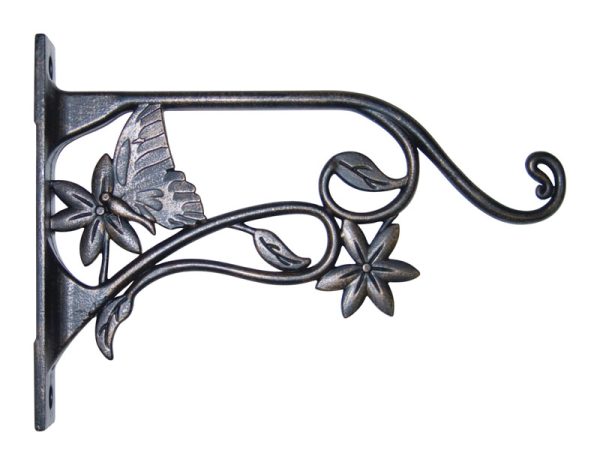 Panacea Bronze Steel 9 in. H Butterfly Plant Hook