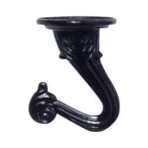 Panacea Black Steel 1-1/2 in. H Sturdy Swag Hook 2 pk