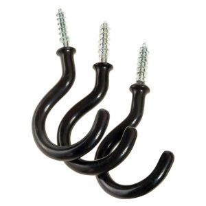 Panacea Black Vinyl 2 in. H Sturdy Plant Hook 3 pk
