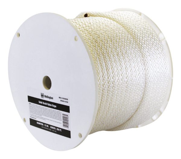 Koch 1/2 in. D X 300 ft. L White Solid Braided Nylon Rope