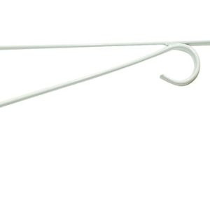 Panacea White Steel 12 in. H Straight w/Loop Plant Hook