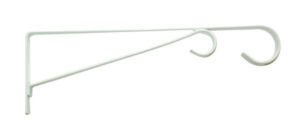 Panacea White Steel 12 in. H Straight w/Loop Plant Hook