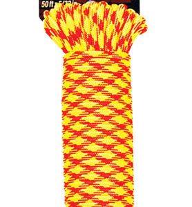 SecureLine 5/32 in. D X 50 ft. L Orange/Yellow Braided Nylon Paracord