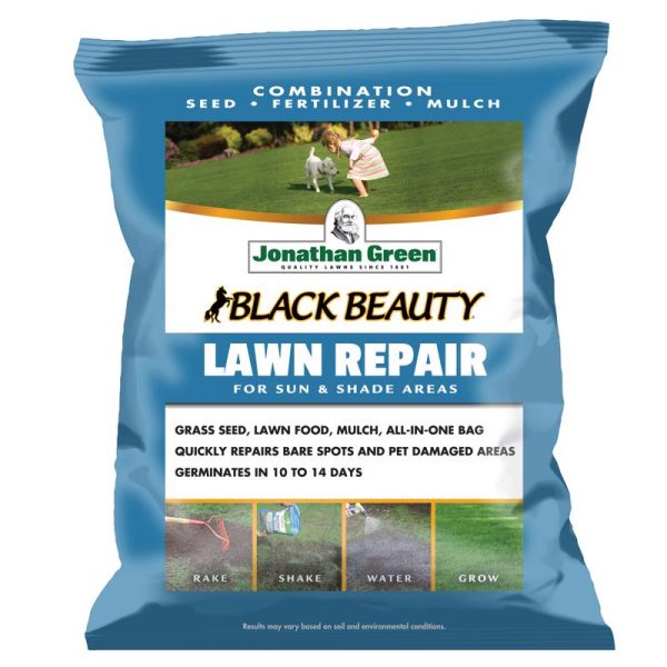 Jonathan Green Black Beauty All Grasses Sun or Shade Seed, Mulch & Fertilizer 4.5 lb