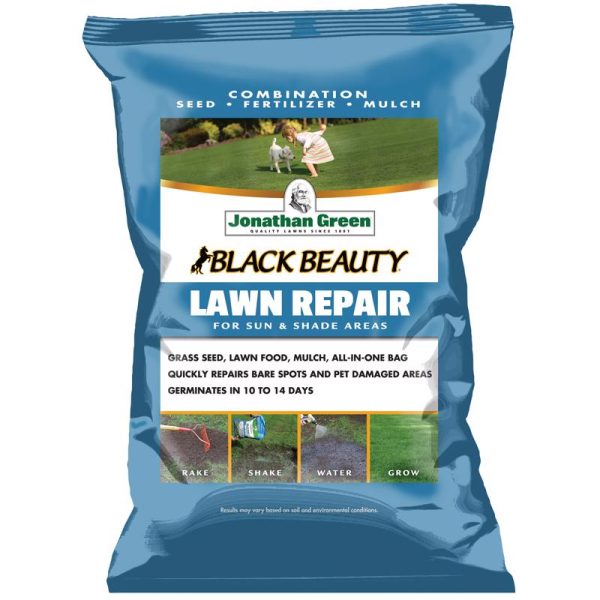 Jonathan Green Black Beauty All Grasses Sun or Shade Seed, Mulch & Fertilizer 13.5 lb