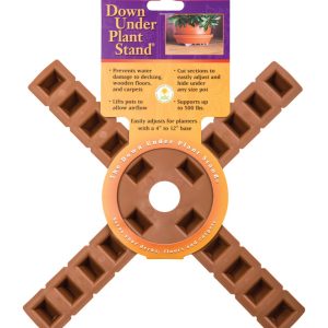 Down Under Decksaver 1 in. H X 12 in. W X 12 in. D Plastic Planter Trivet Terracotta