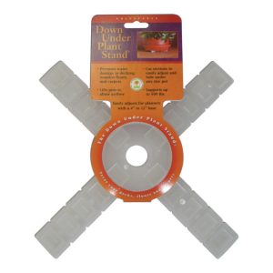 Down Under Decksaver 1 in. H X 12 in. W X 12 in. D Plastic Planter Trivet Clear