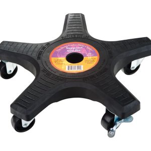 Down Under Decksaver 3 in. H X 16 in. W X 16 in. D Plastic Plant Caddy Black