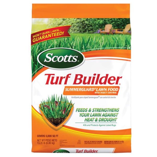 Scotts Turf Builder SummerGuard Insect and Grub Control Lawn Fertilizer For All Grasses 5000 sq