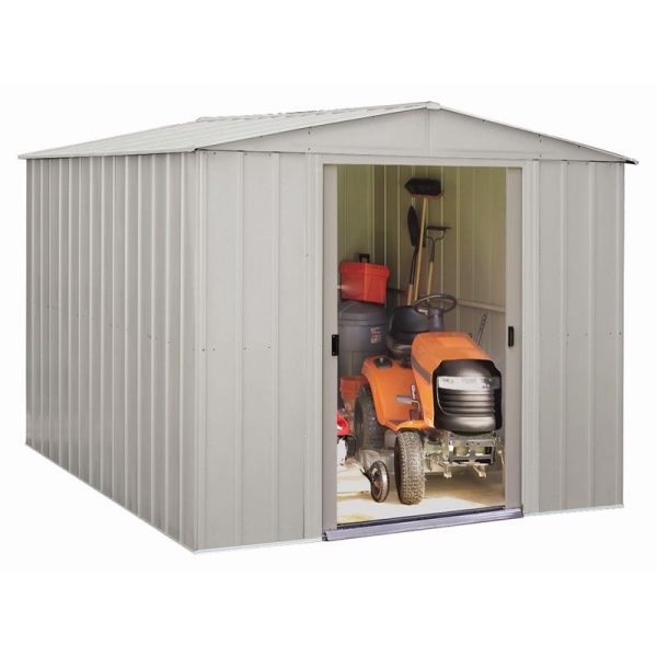 Arrow 10 ft. x 10 ft. Galvanized Steel Vertical Storage Shed