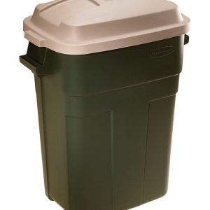 Rubbermaid Roughneck 30 gal Green Plastic Garbage Can Lid Included