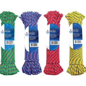 Wellington 3/16 in. D X 100 ft. L Assorted Diamond Braided Poly Rope