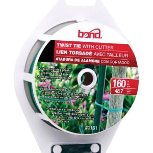Bond 4 in. W Green Coated Wire Ties