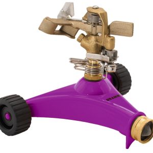 Dramm ColorStorm Brass Wheeled Base Impulse Sprinkler 5281 sq ft