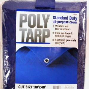Projex 30 ft. W X 40 ft. L Light Duty Polyethylene Tarp Blue