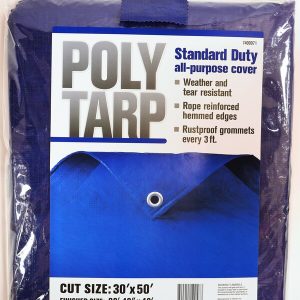 Projex 30 ft. W X 50 ft. L Light Duty Polyethylene Tarp Blue