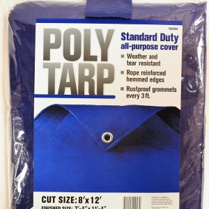 Projex 8 ft. W X 12 ft. L Light Duty Polyethylene Tarp Blue
