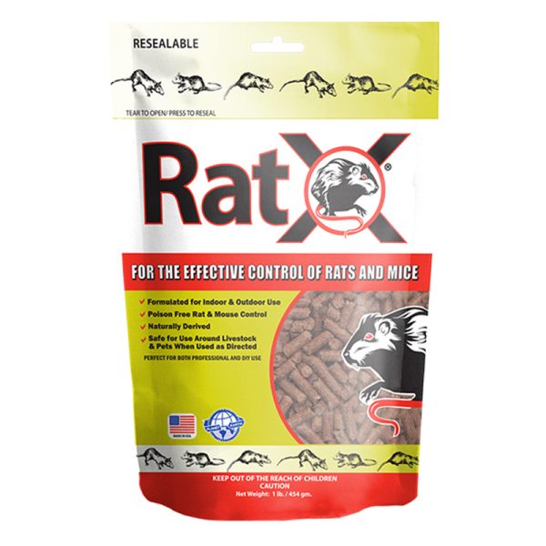 RatX Non-Toxic Bait Pellets For Mice and Rats 1 lb 1 pk