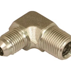 Apache Steel 3/8 in. D X 3/8 in. D Hydraulic Adapter 1 pk