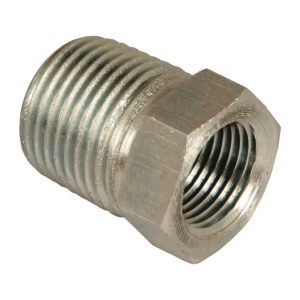 Apache Steel 1/2 in. D X 3/8 in. D Hydraulic Adapter 1 pk