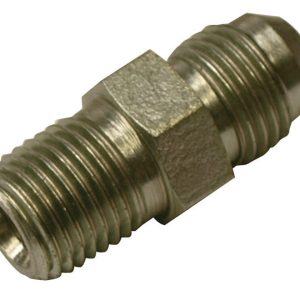 Apache Steel 3/8 in. D X 3/8 in. D Hydraulic Adapter 1 pk