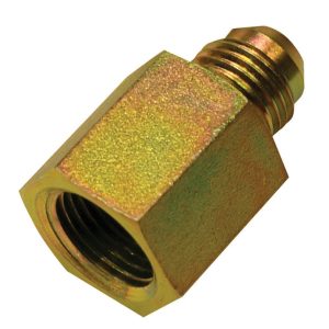 Apache Steel 3/8 in. D X 3/8 in. D Hydraulic Adapter 1 pk