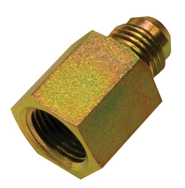 Apache Steel 3/8 in. D X 3/8 in. D Hydraulic Adapter 1 pk